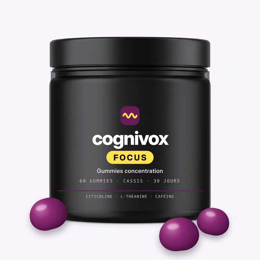 Pilulier Cognivox Focus, gummies concentration au cassis, 60 gummies
